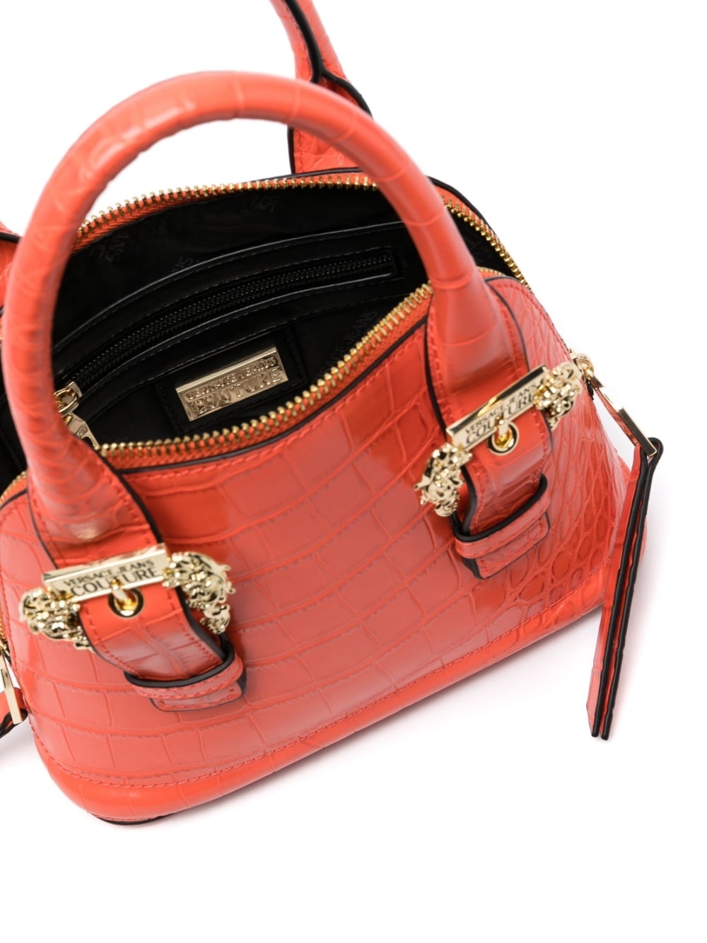 crocodile-embossed tote bag - 6