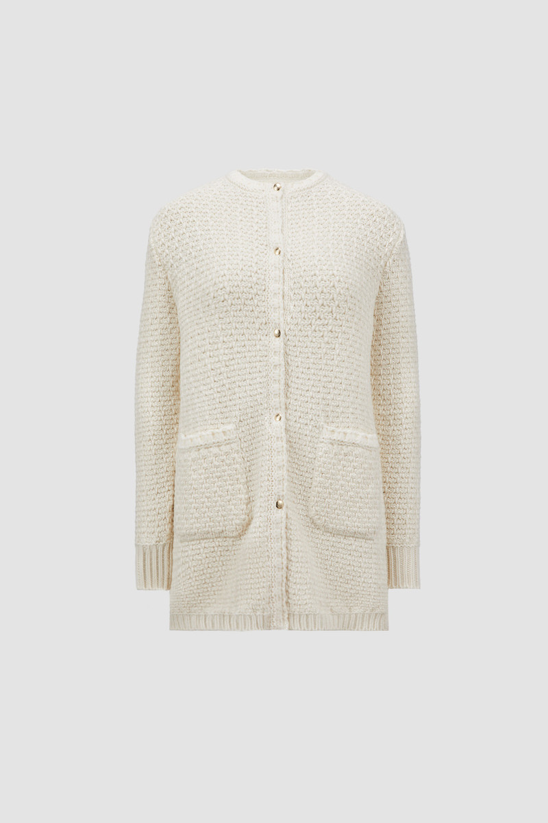 Padded Wool Long Cardigan 1