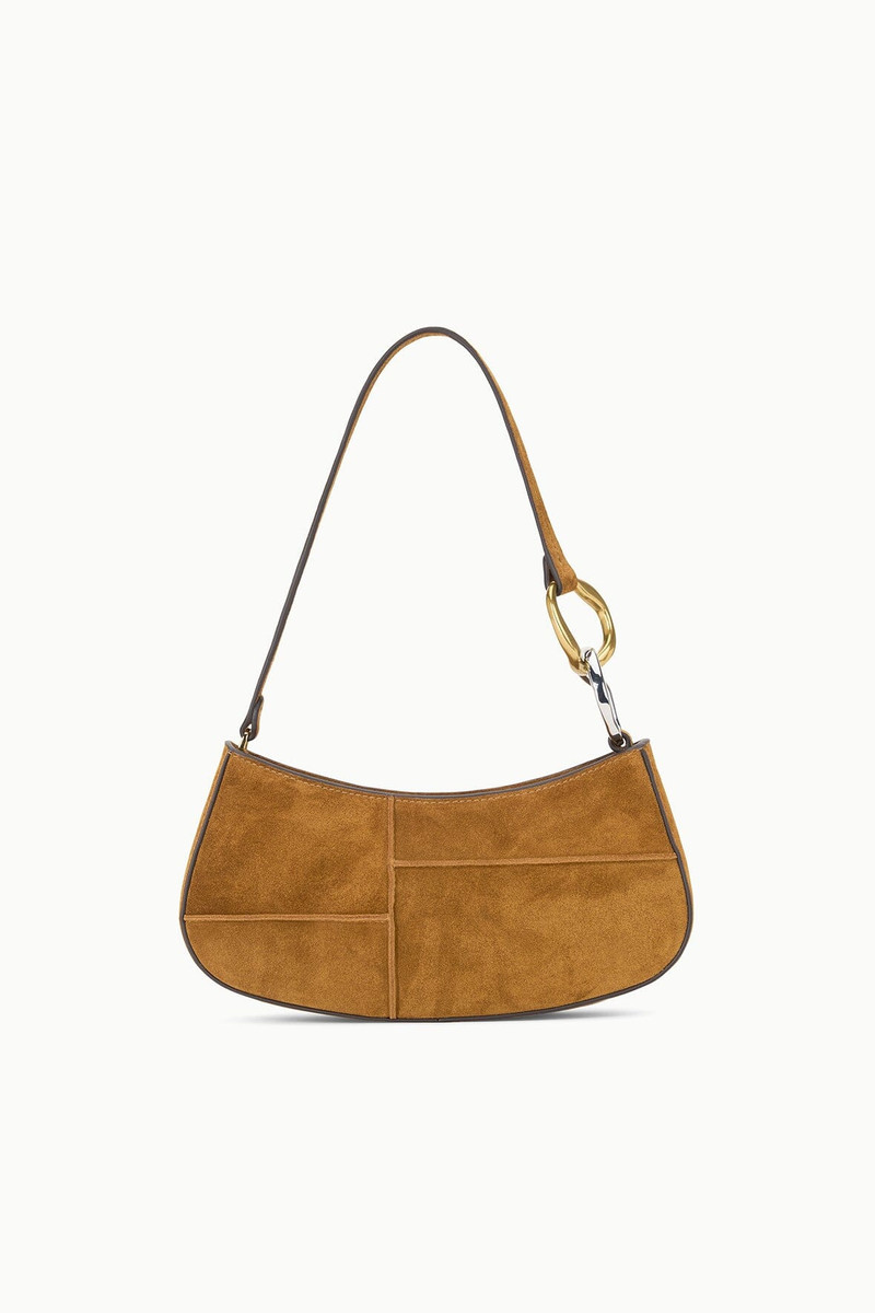 STAUD OLLIE BAG TAN SUEDE - 1