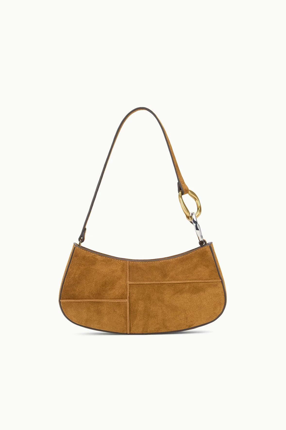 STAUD OLLIE BAG TAN SUEDE - 1