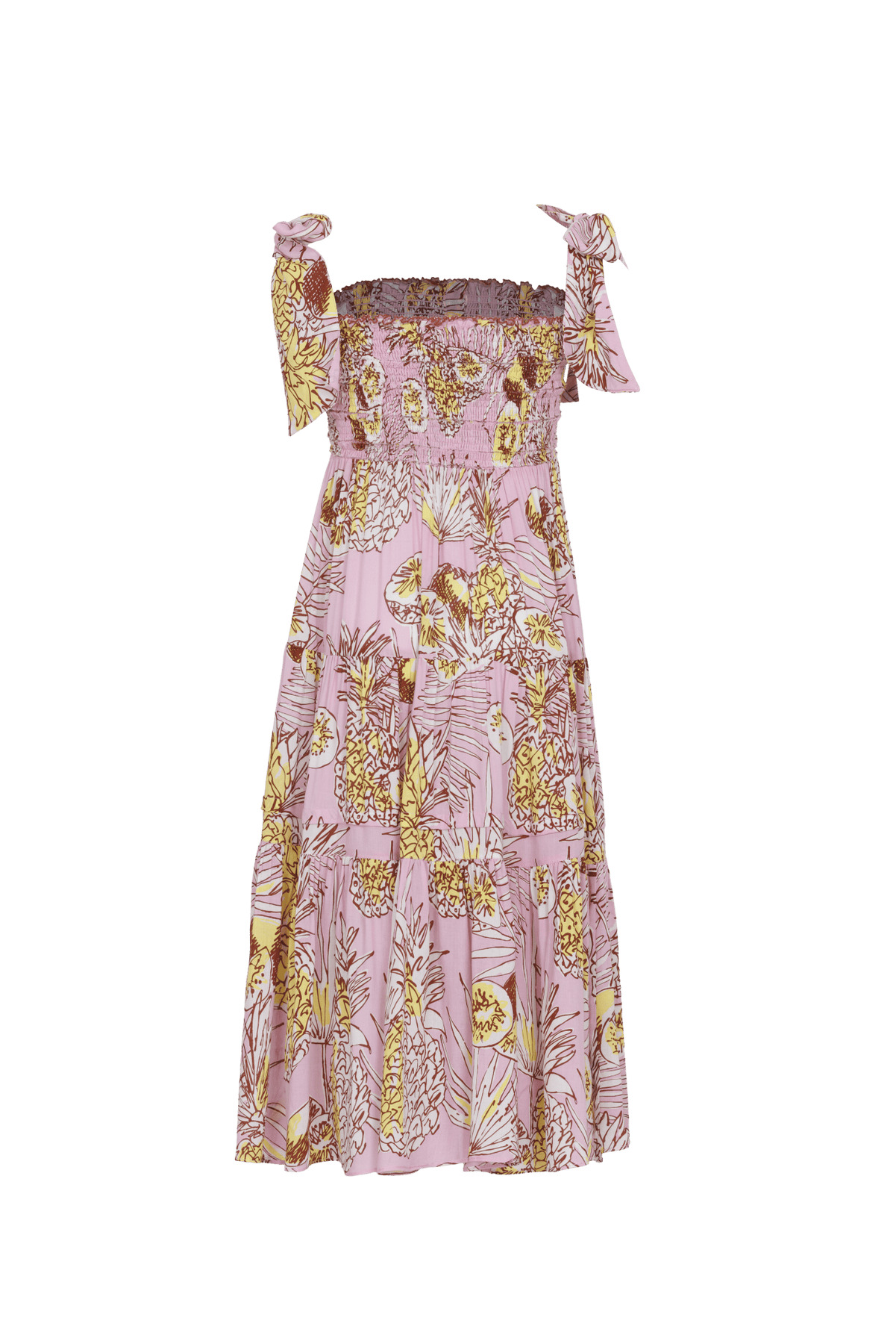 Long Dress Triny for girls - Pink Karibia - 2