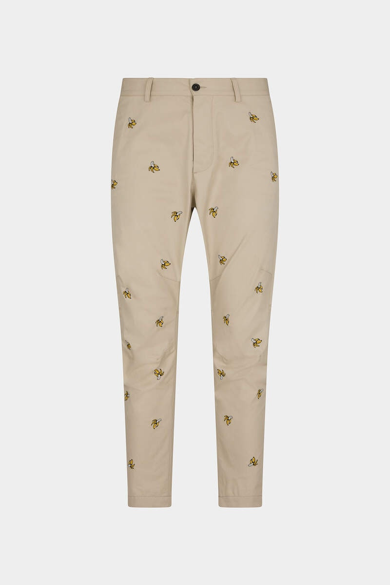 EMBROIDERED FRUITS SEXY CHINO PANTS 1