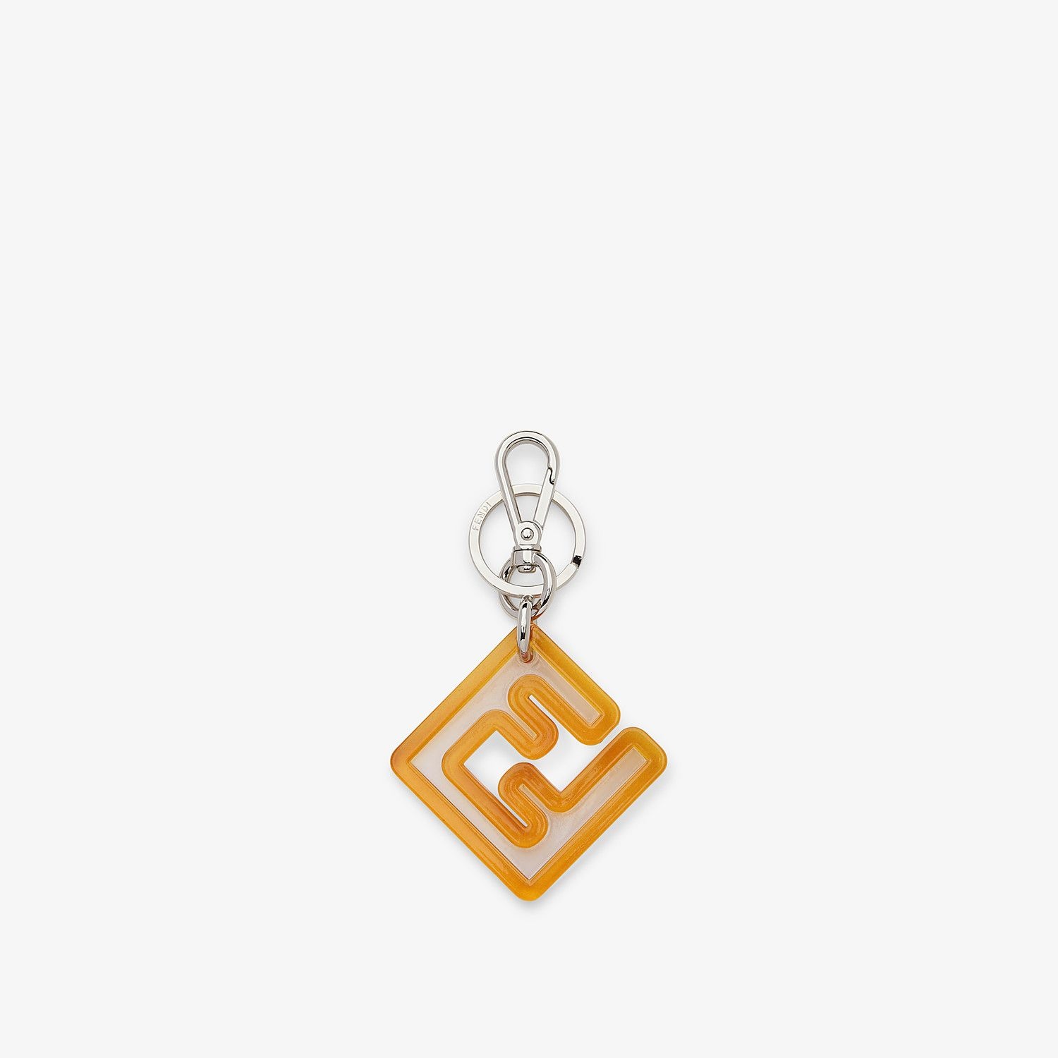 Yellow plexiglass charm - 1