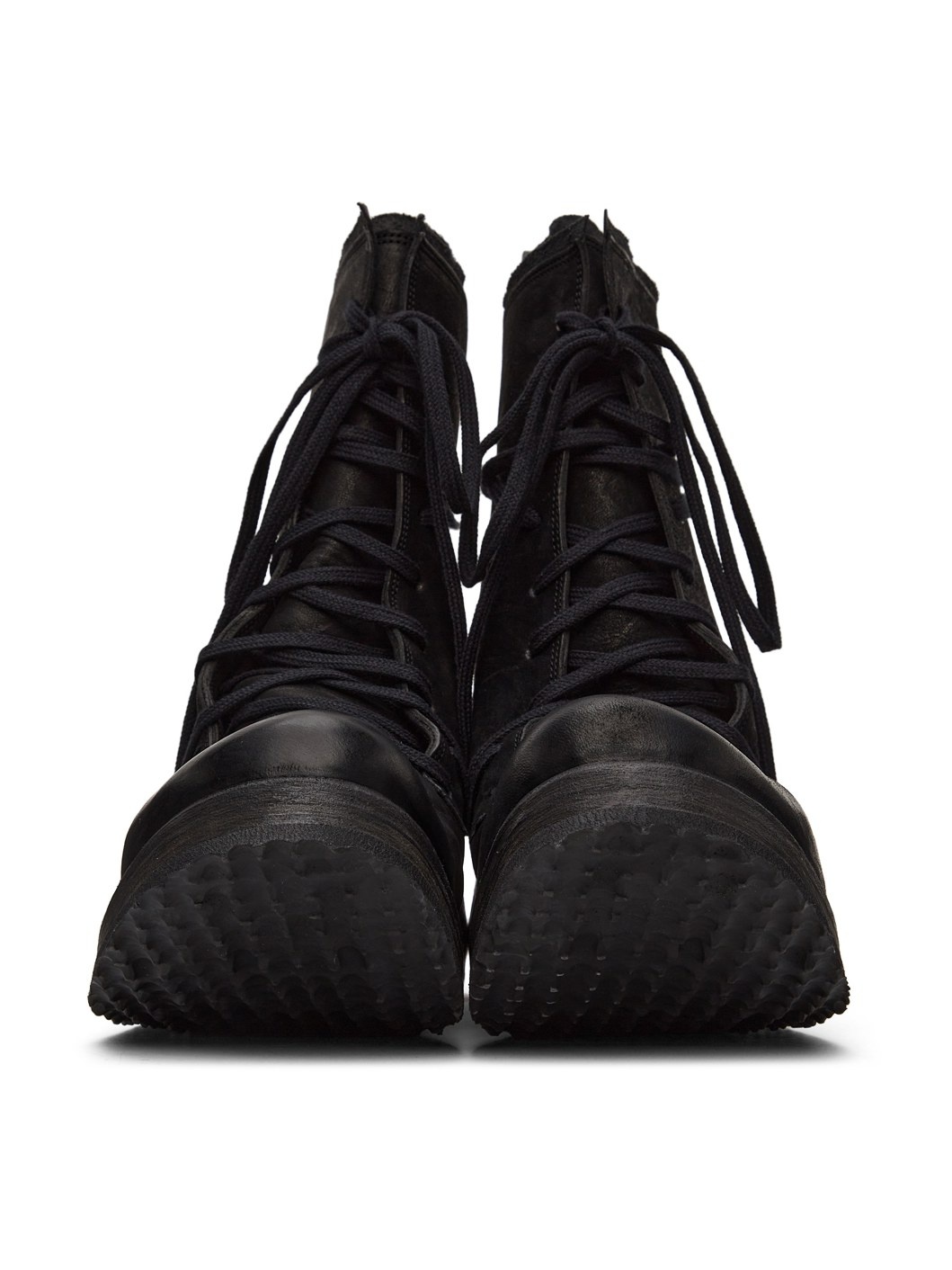 Black Lace-Up Boots - 2