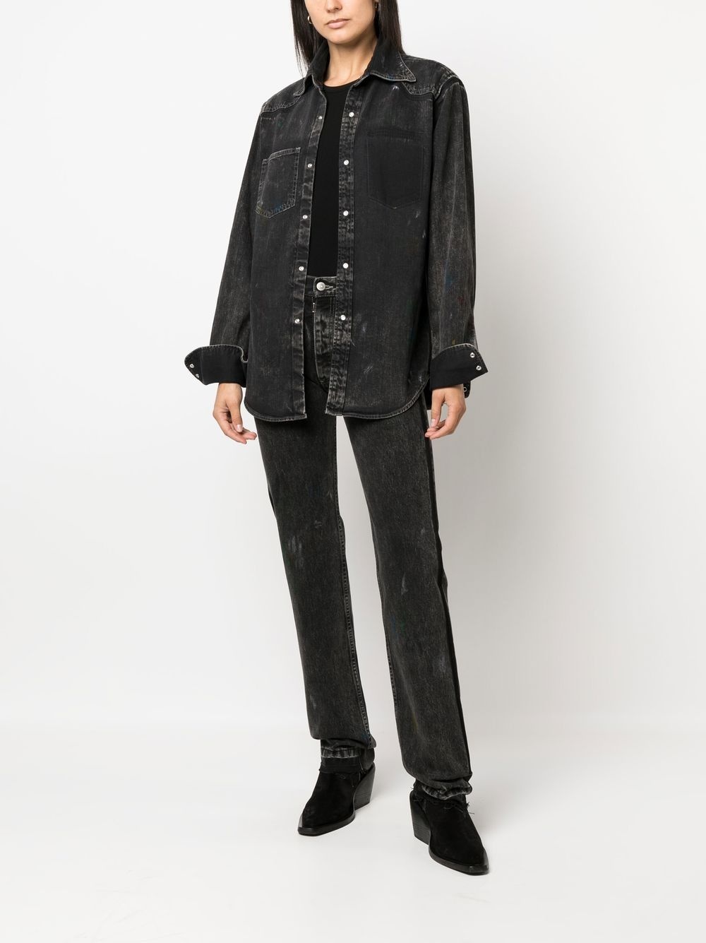 front press-stud fastening jacket - 3