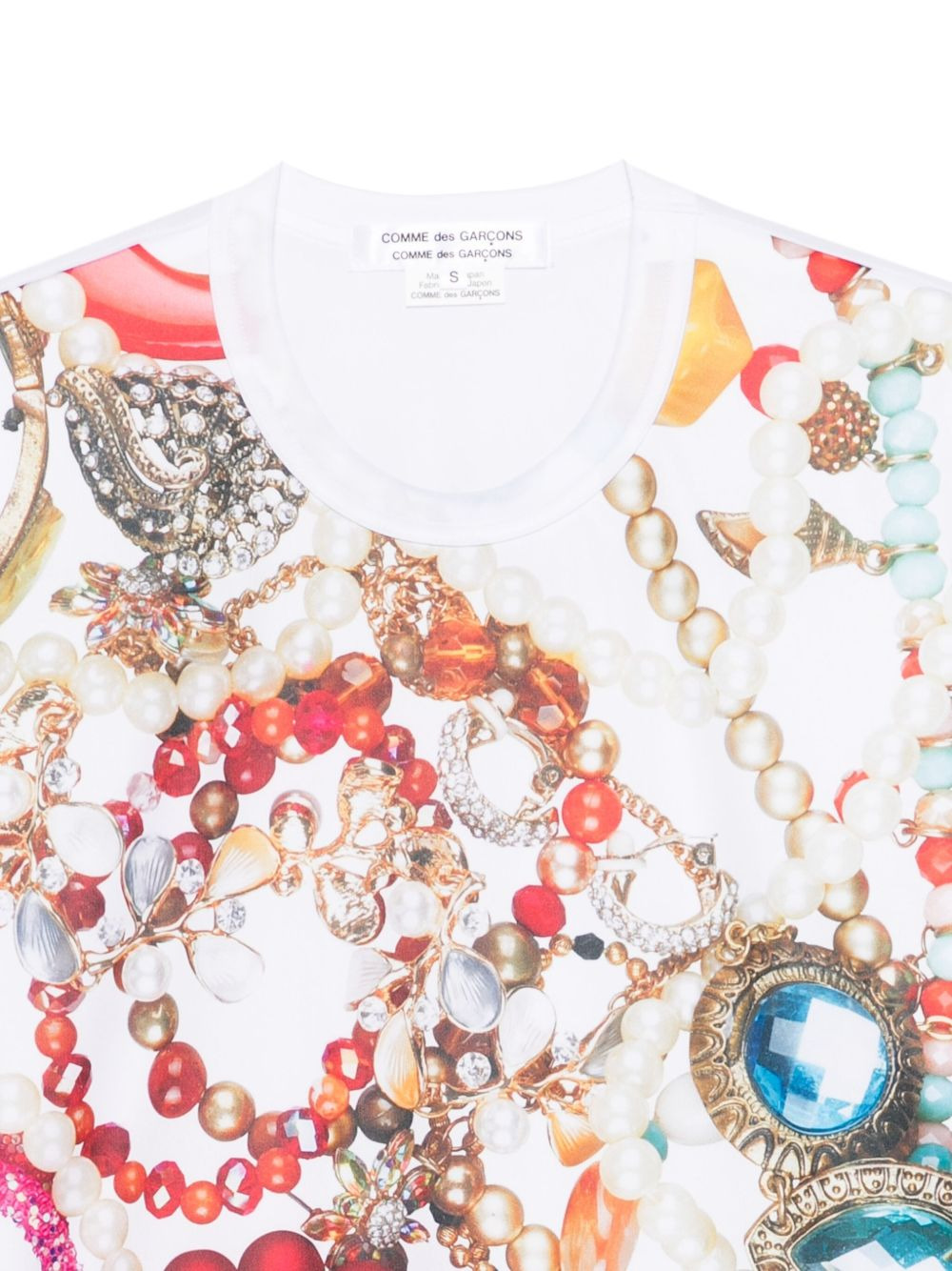 jewellery-print T-shirt - 3