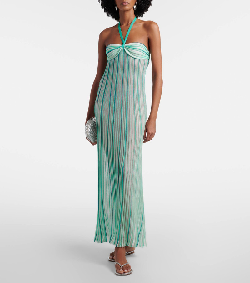 Missoni Striped halterneck maxi dress outlook