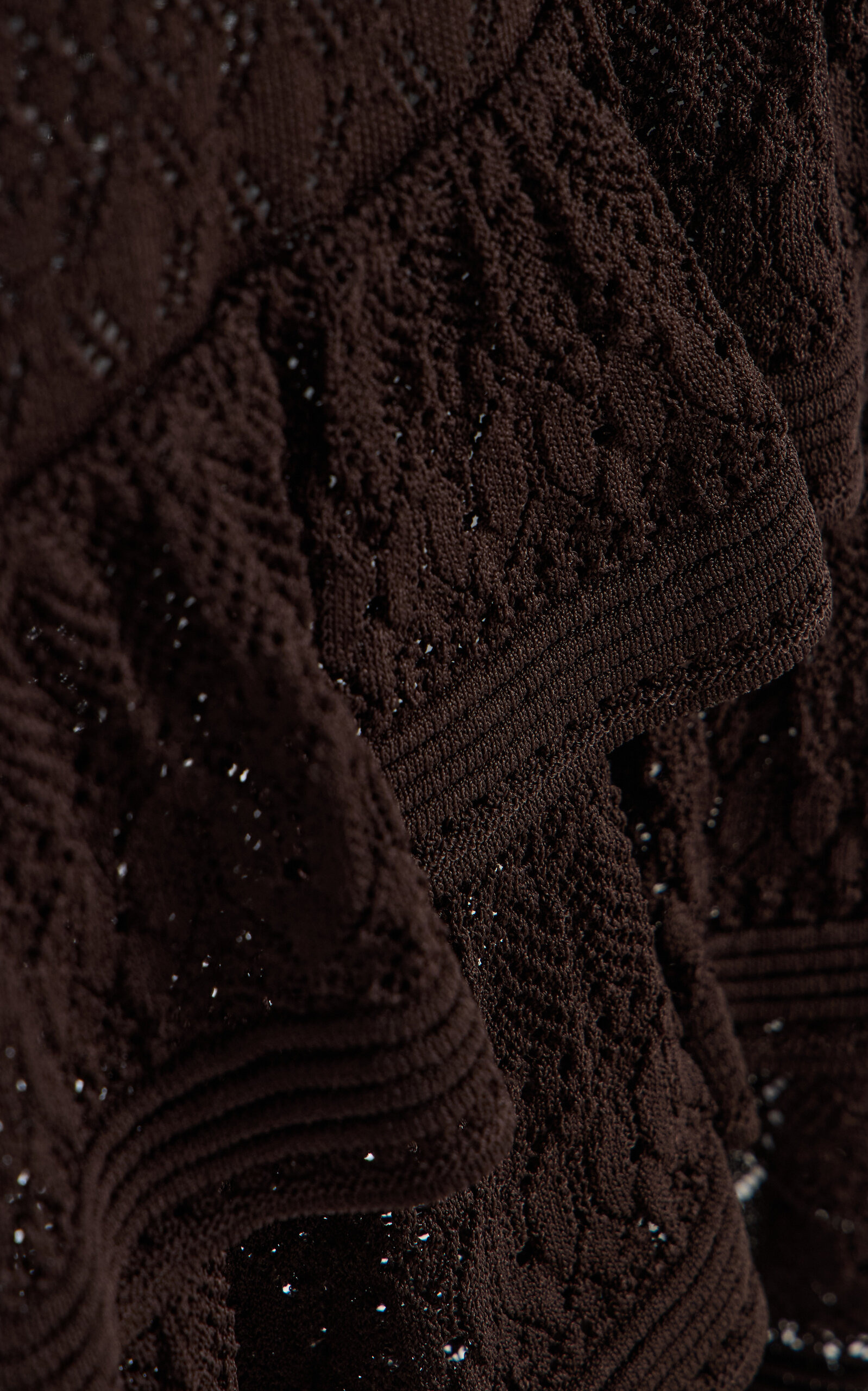 Bliss Ruffled Knit Maxi Dress brown - 5