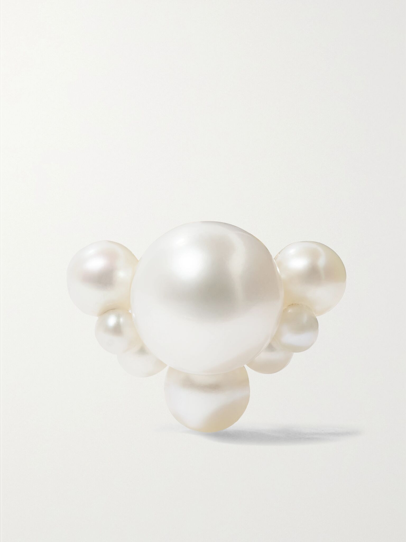 Chambre de Perle 14-karat gold pearl single earring White - 1