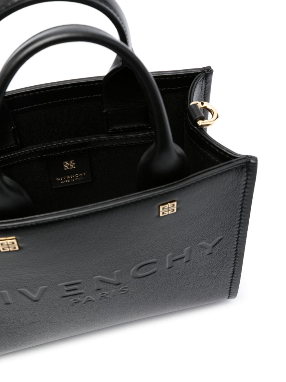 mini G-Tote leather bag - 5