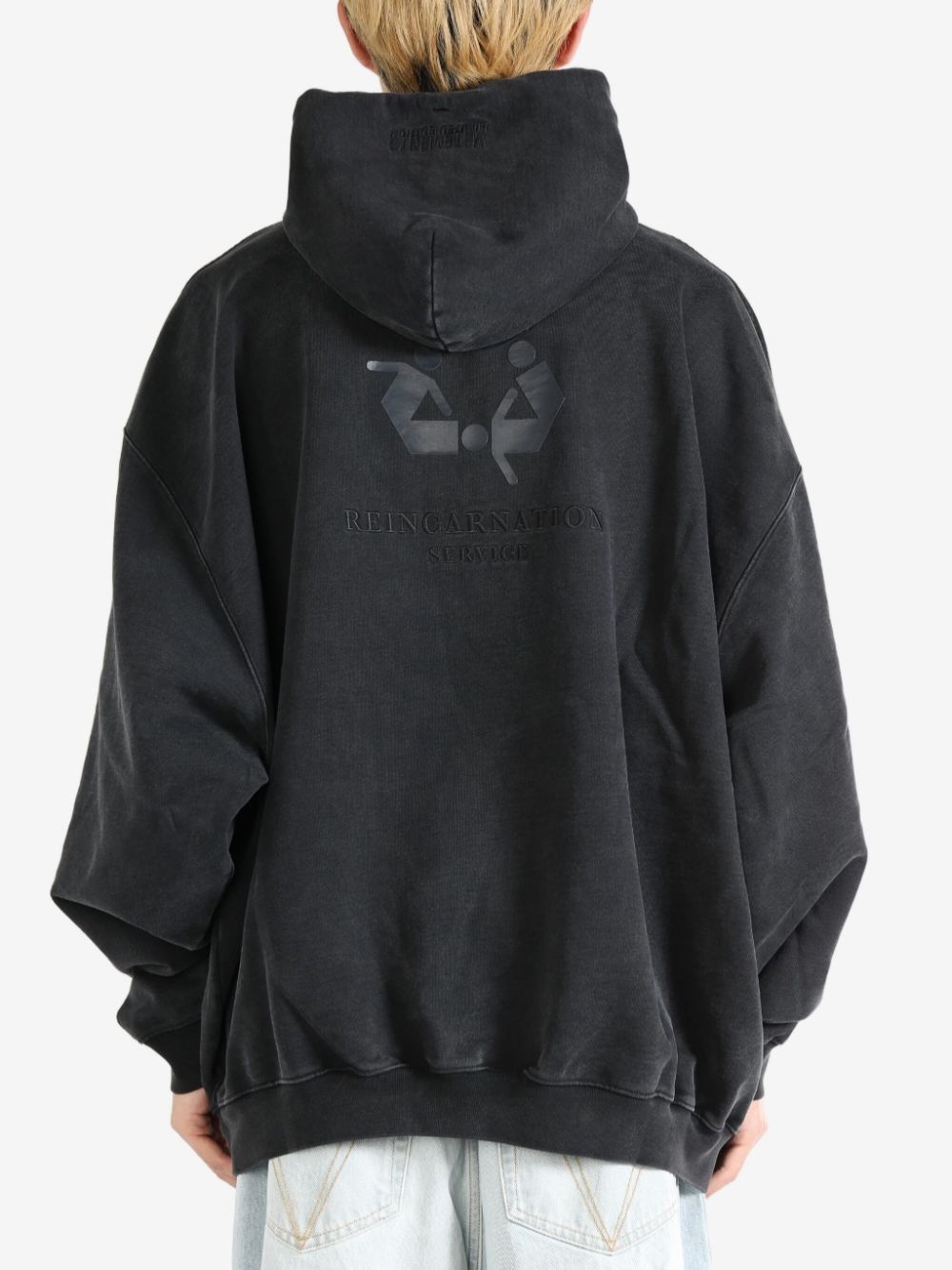 embroidered-logo hoodie - 2