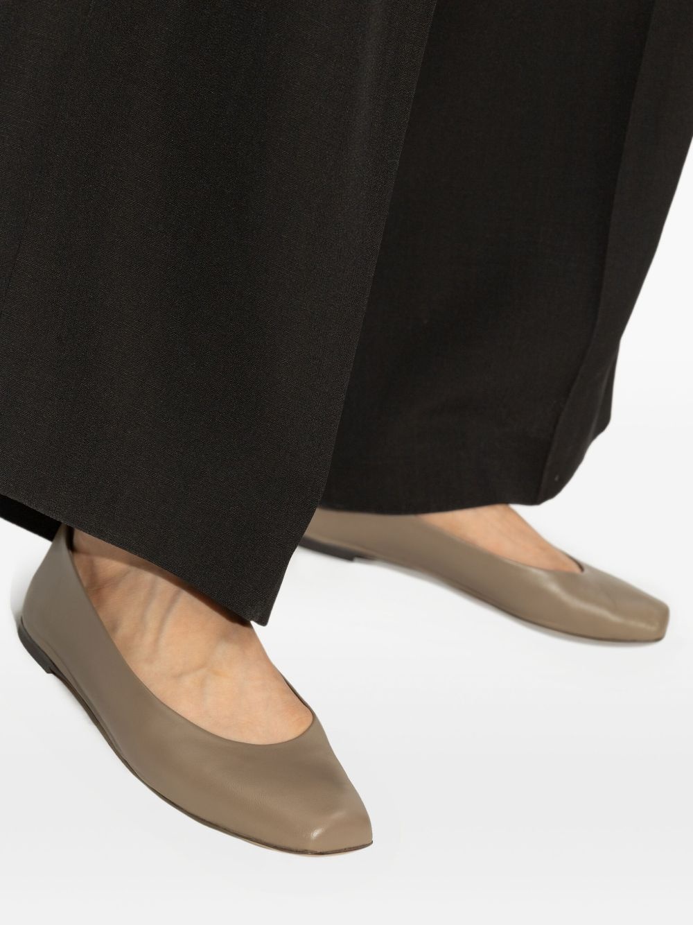 leather ballerina shoes - 5