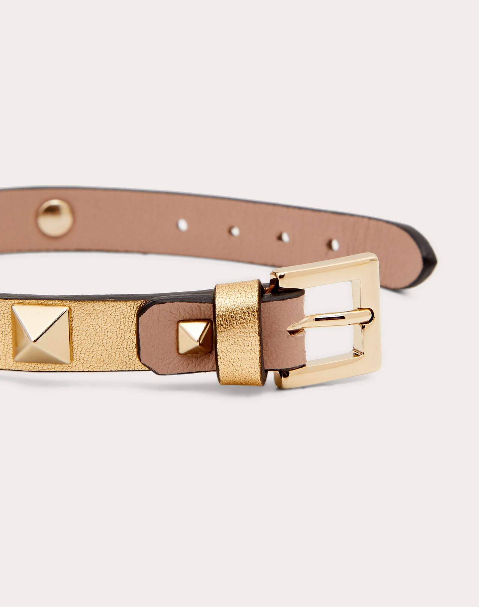 Rockstud leather bracelet - 4