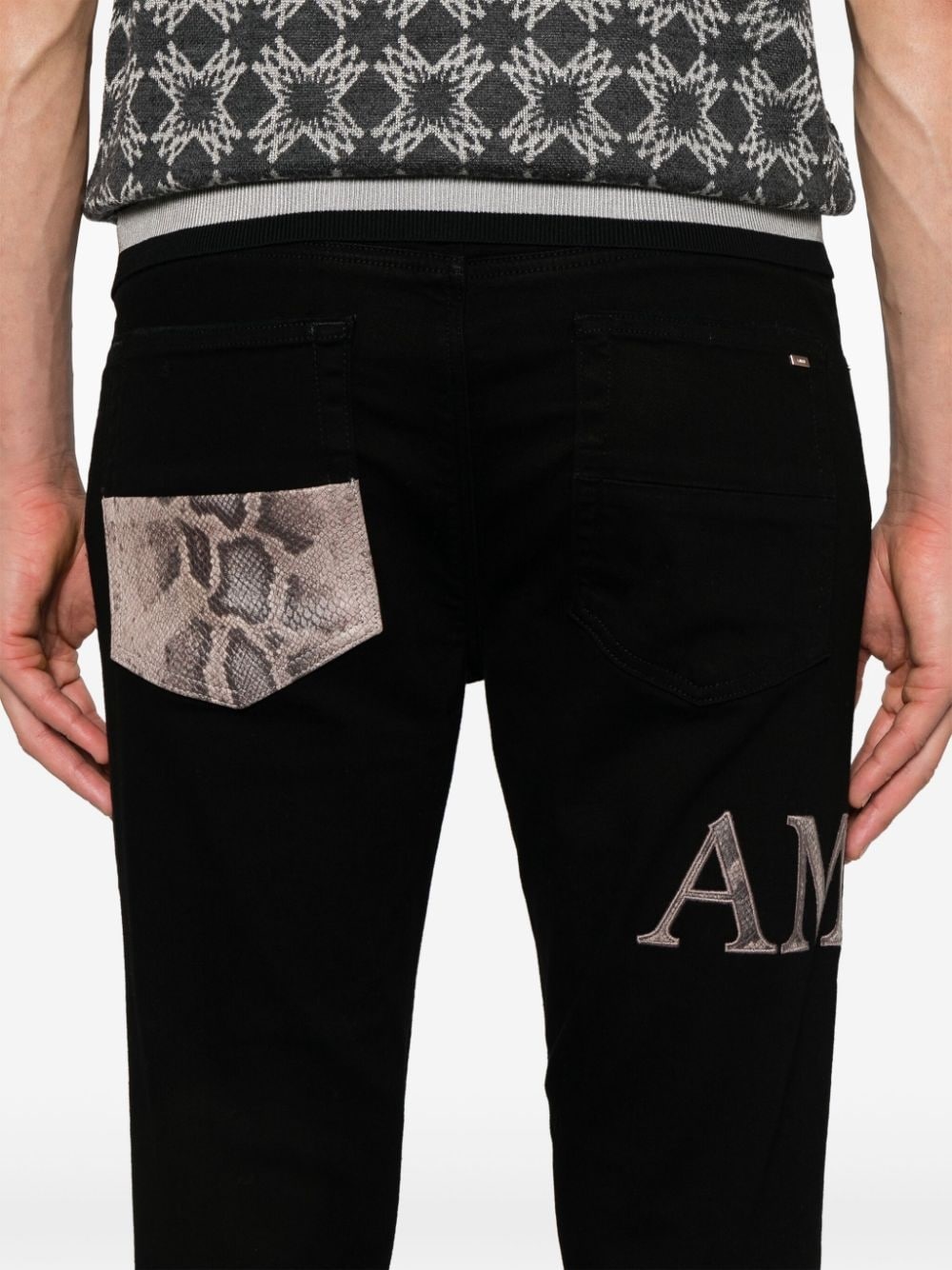 Snake Logo jeans - 5