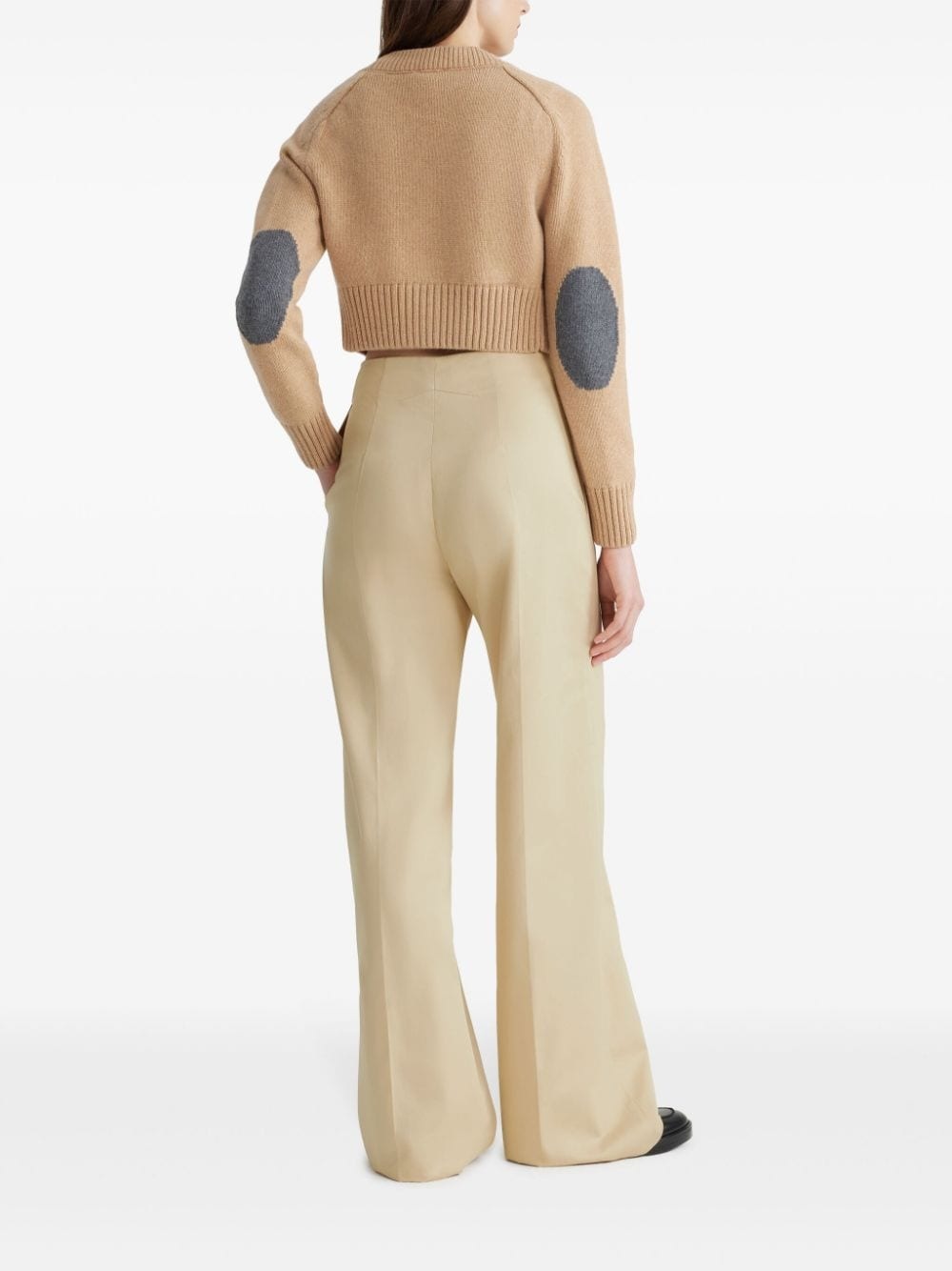wool-cashmere cropped cardigan - 3