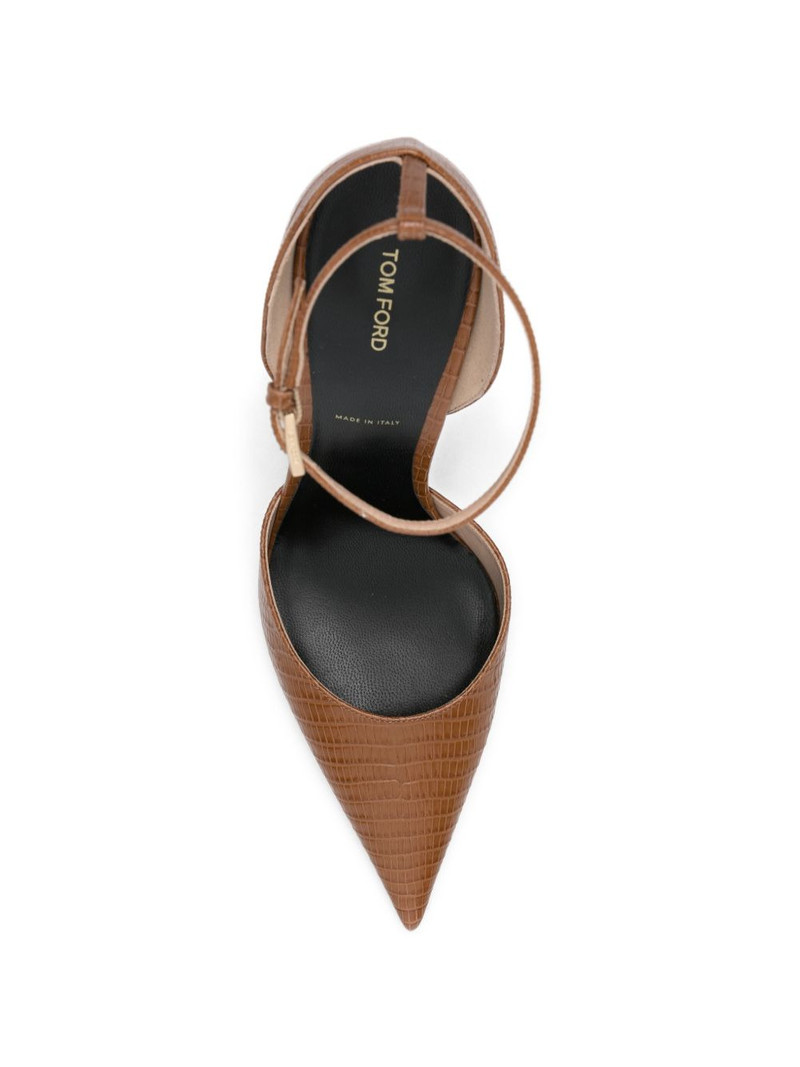 lizard-effect ankle-strap pumps 4
