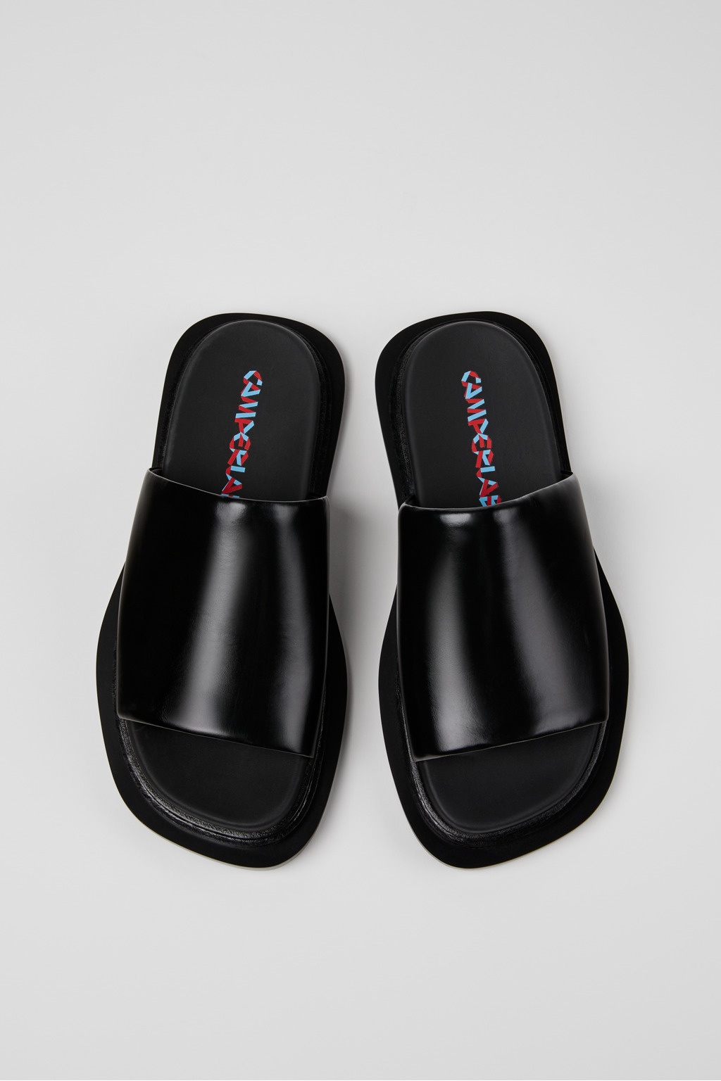 Black Leather Sandals - 4