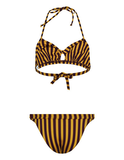 Dries Van Noten Halterneck Bikini With Adjustable Stripe outlook