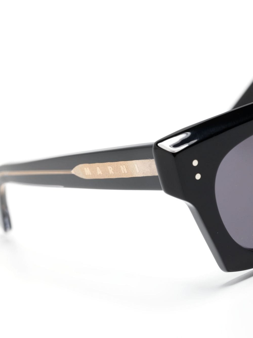 logo-engraved square-frame sunglasses - 3