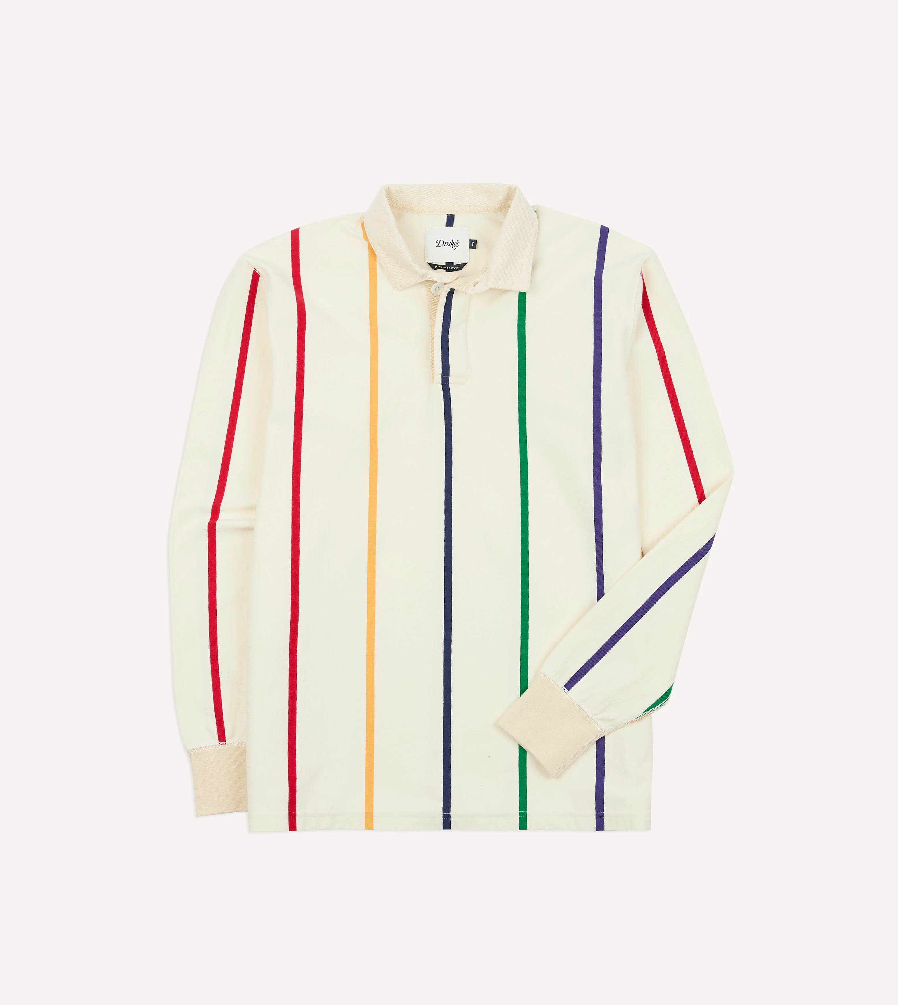 Primary Vertical Stripe Cotton Rugby Shirt - 1