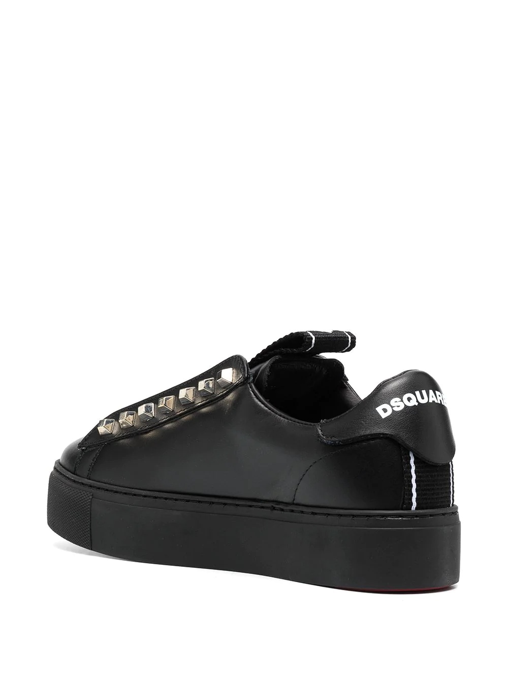 logo stripe low-top sneakers - 3