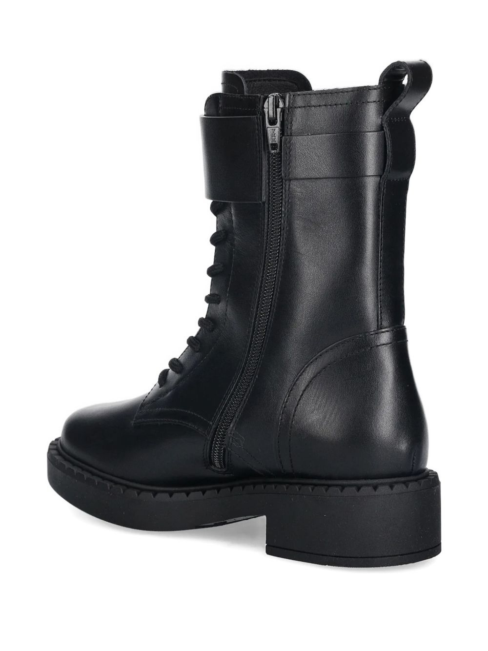 buckle-fastening lace-up boots - 5