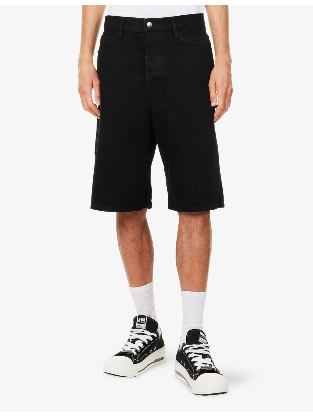 Baggy Carpenter Wide-Leg Denim Shorts - 3