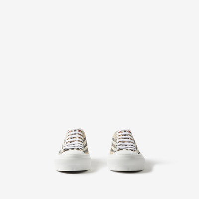 Burberry Vintage Check Cotton Sneakers outlook