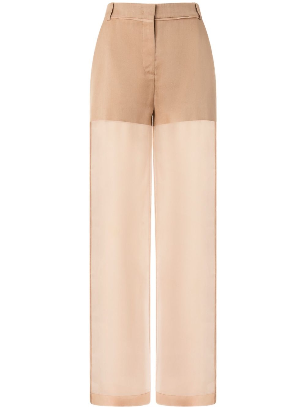 panelled straight trousers - 1