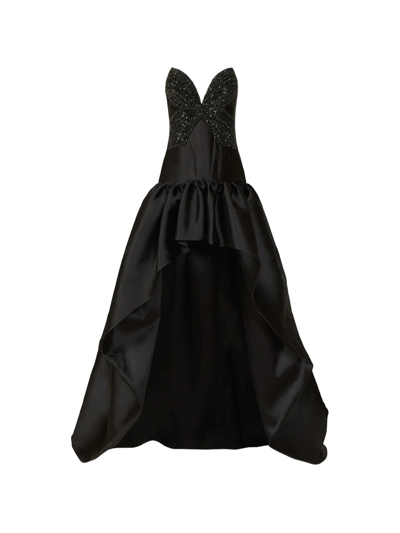 Costarellos Thara Crystal-appliqué High-low Asymmetric Dress 1