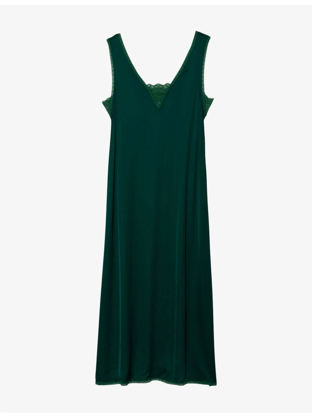 Renzo V-Neck Satin Maxi Dress - 1
