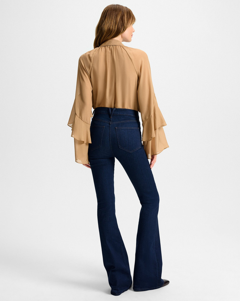 BEVERLY CHAIN-POCKET SKINNY-FLARE JEAN 6