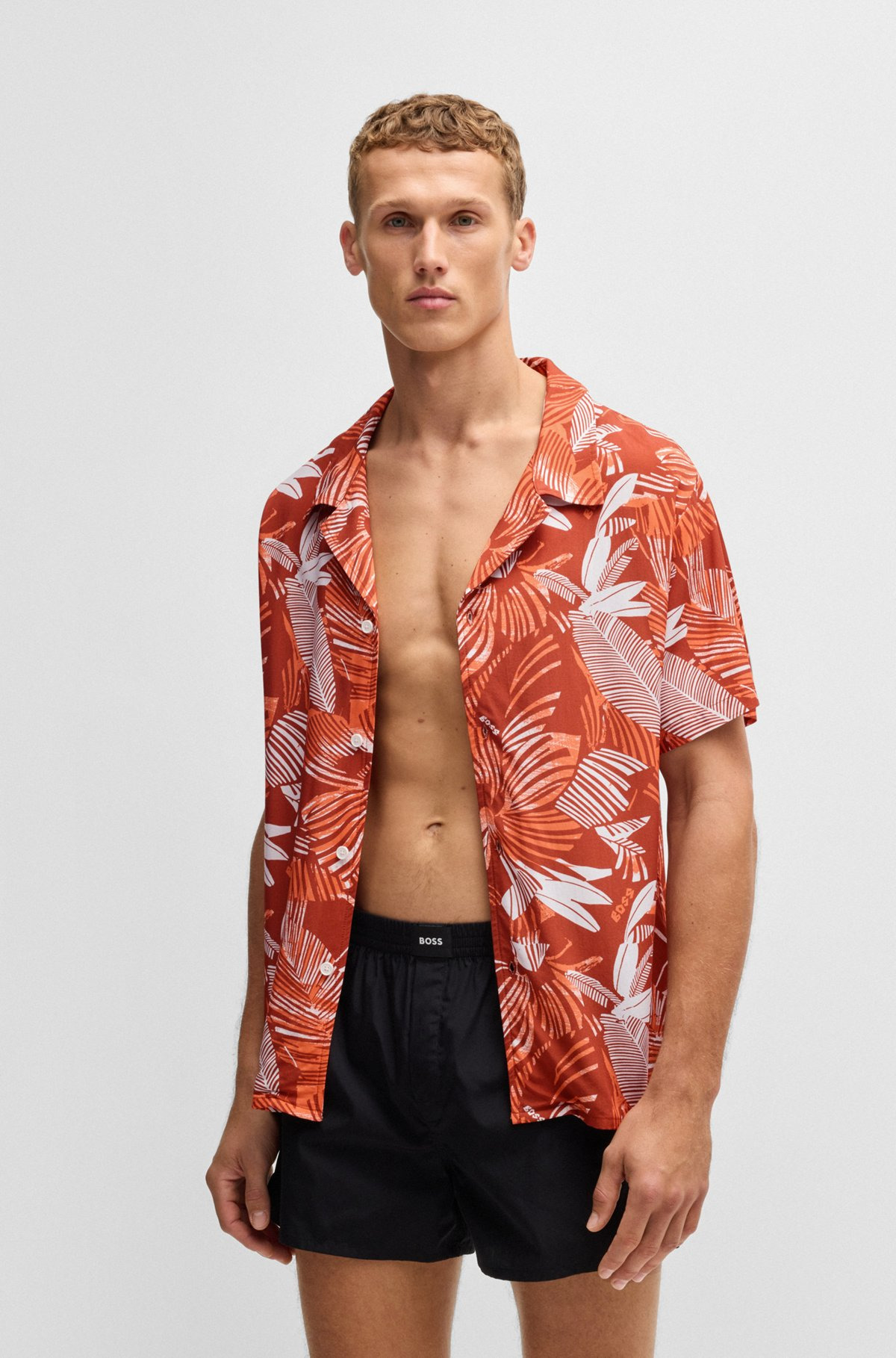 REGULAR-FIT BEACH SHIRT WITH ALL-OVER PRINT - 2