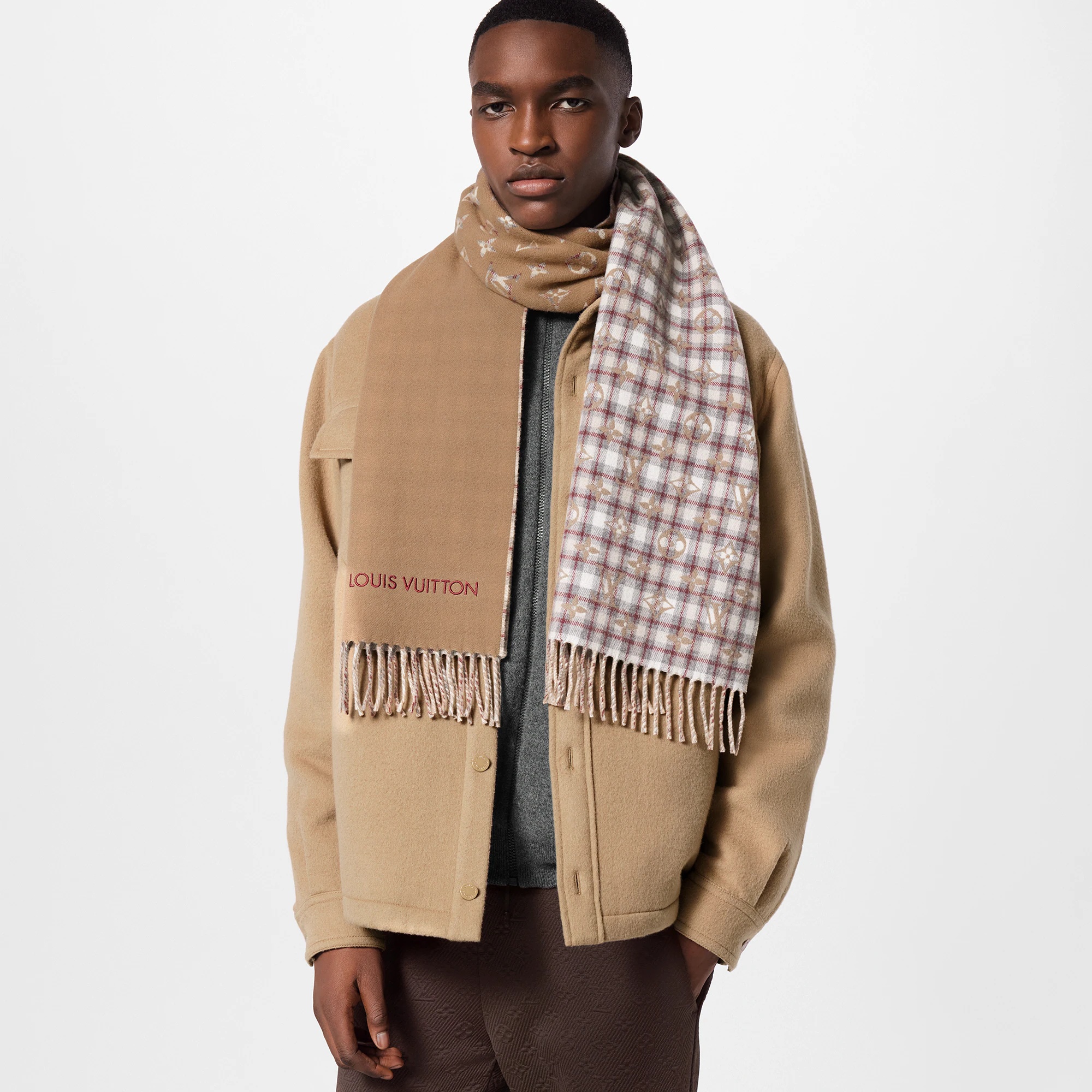 Monogram Gradient Tartan Scarf - 5