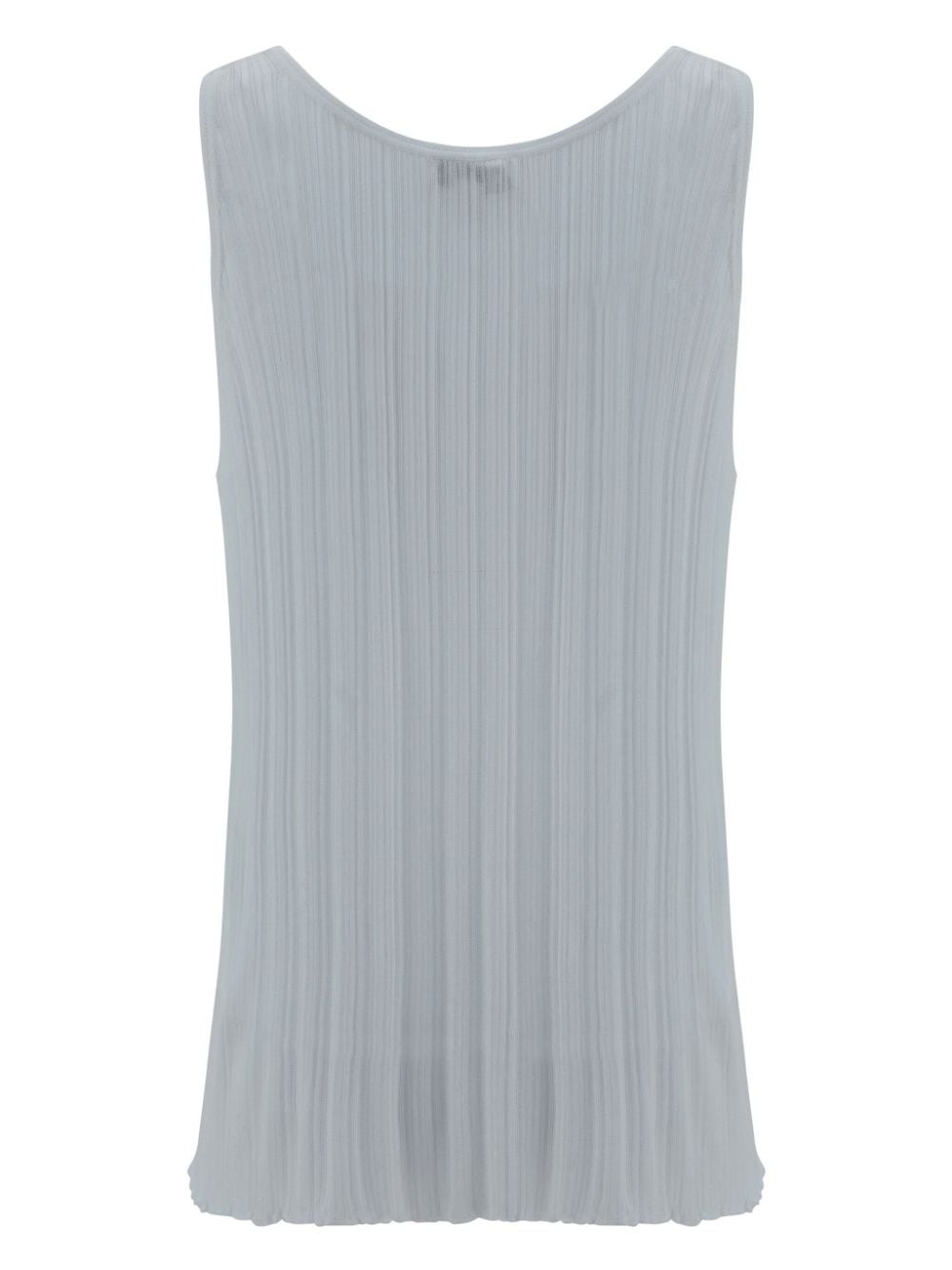 scoop-neck pleated tank top - 2