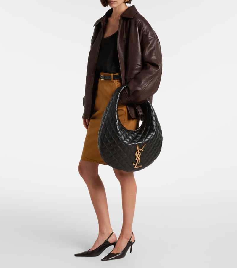 SAINT LAURENT Icare quilted leather shoulder bag outlook