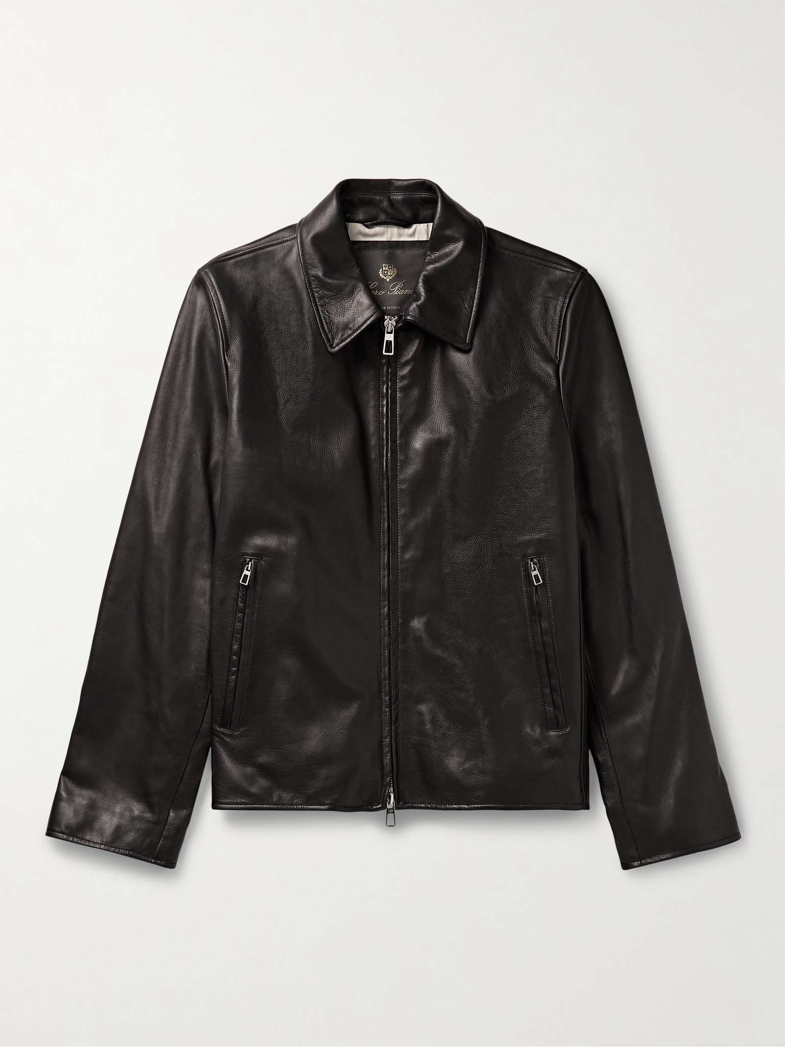 Full-Grain Leather Blouson Jacket - 1