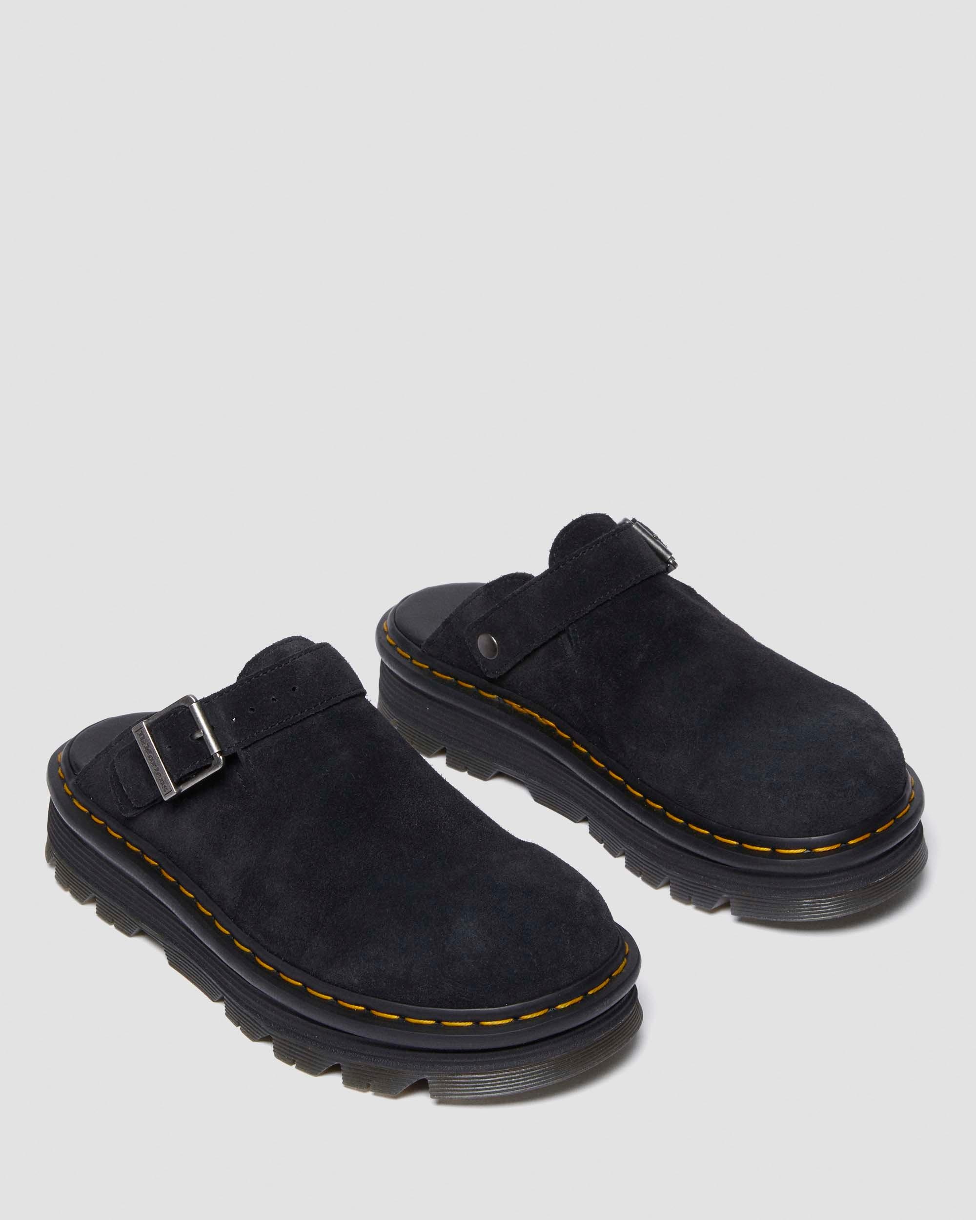 Zebzag Suede Slingback Platform Mules - 6