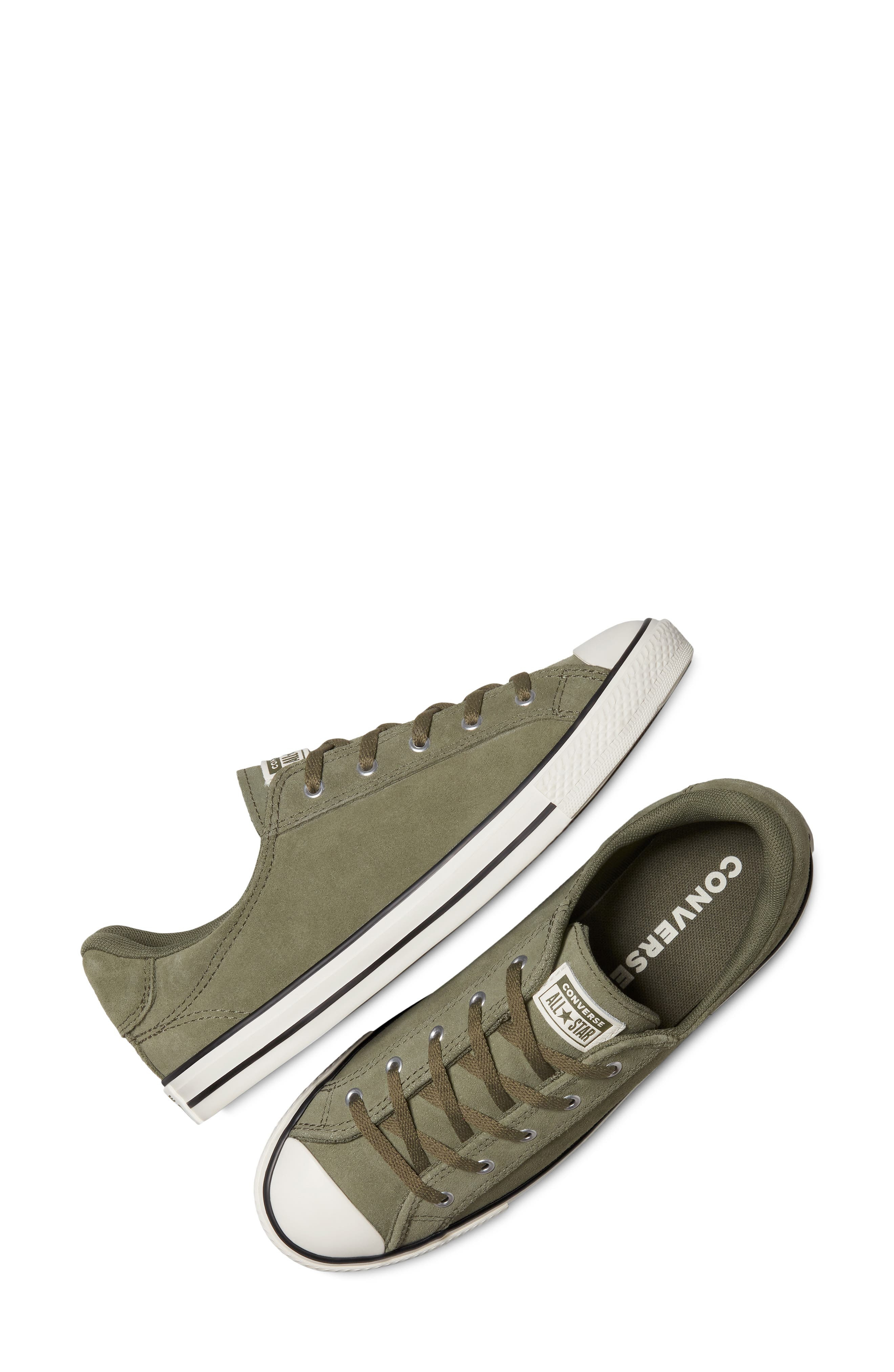 Converse Chuck Taylor All Stair Dainty Suede Sneaker in Utility/Egret/Utility at Nordstrom - 6