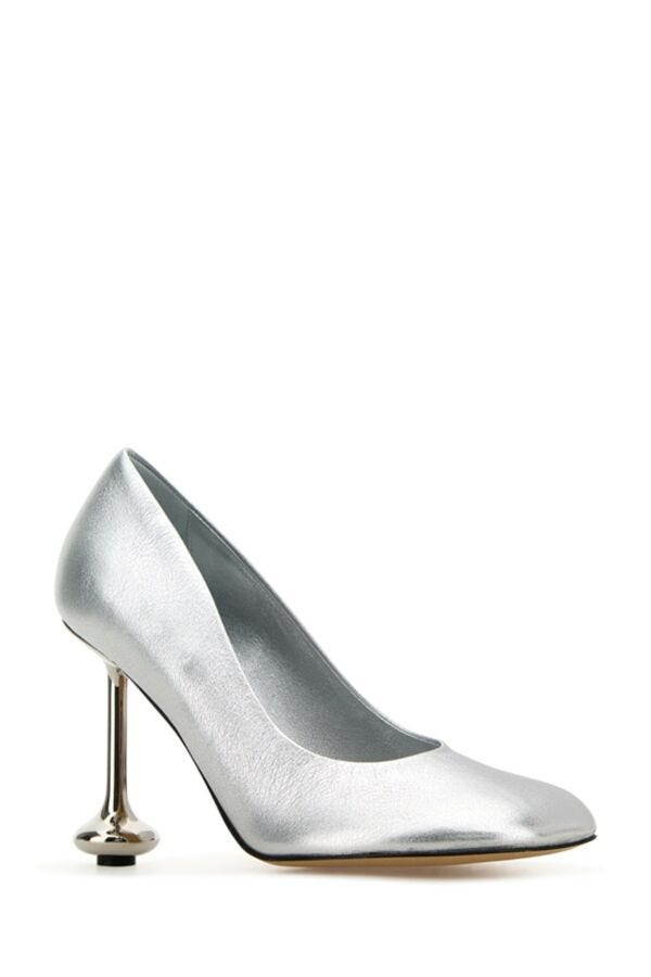 Loewe Women Silver Leather Toy Pumps - 2