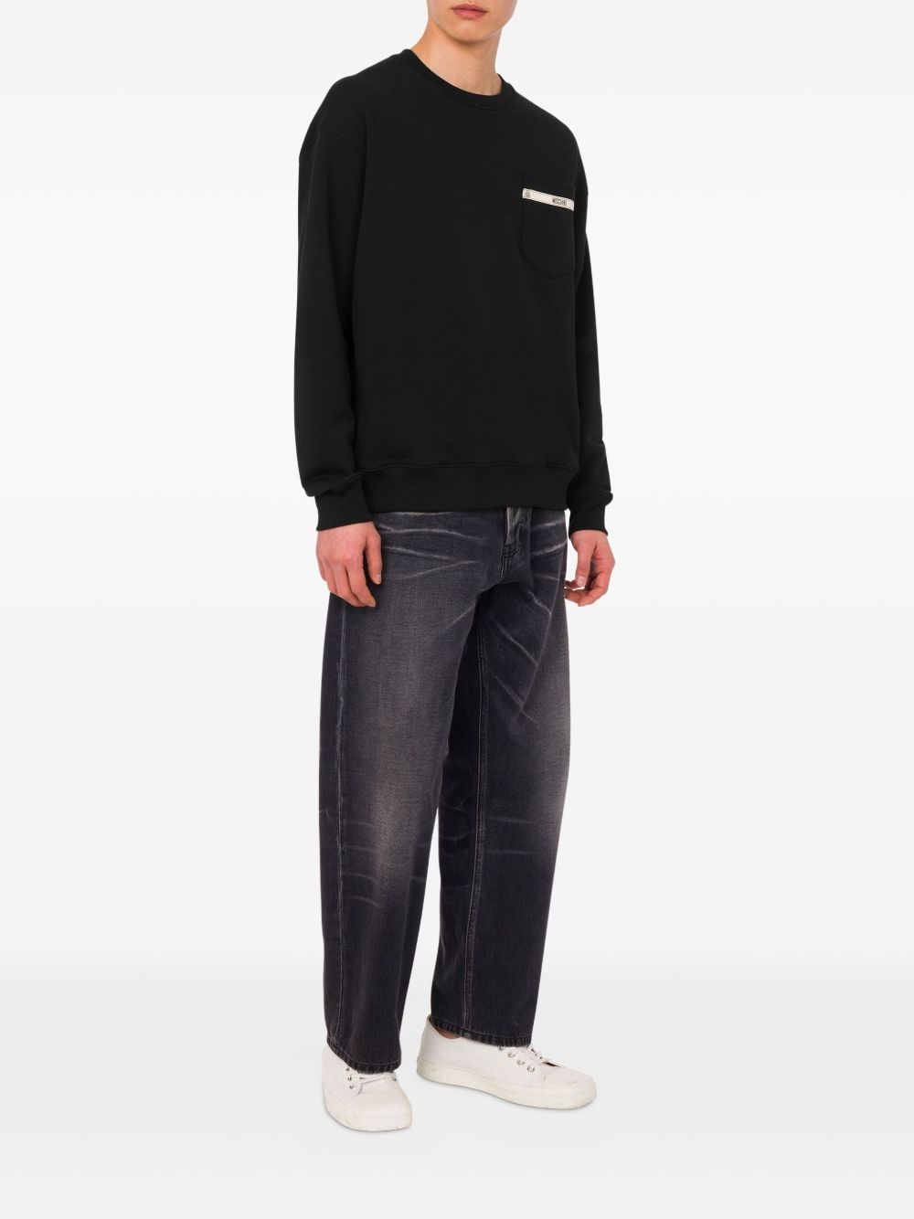 pocket-detail sweatshirt - 2