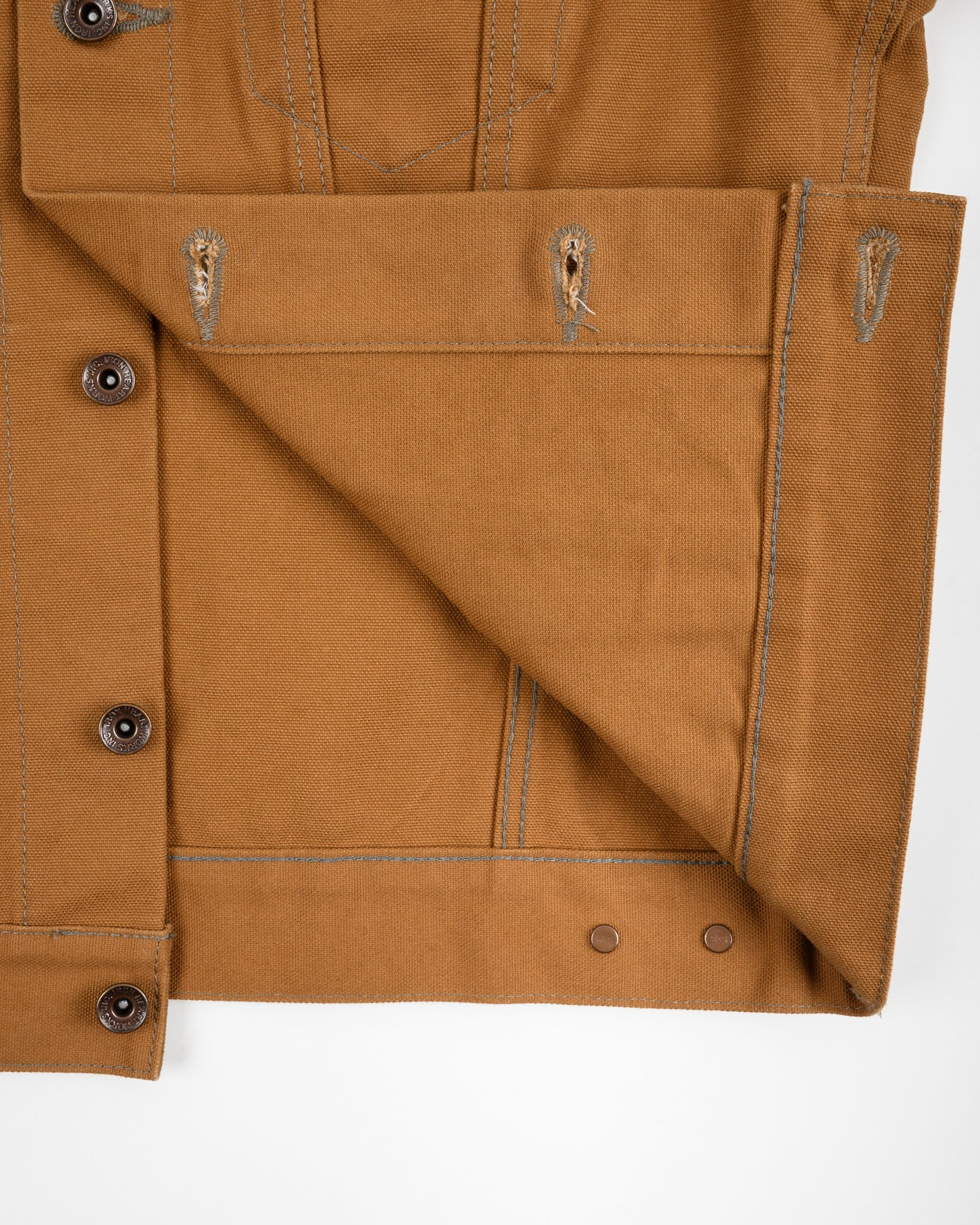 IH-2526J 17oz Duck Modified Type III Jacket -  Brown - 12