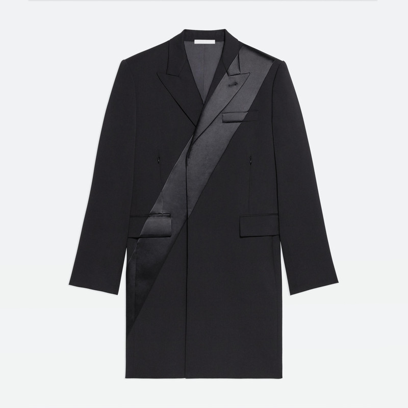 VIRGIN WOOL TUXEDO CAR COAT 1
