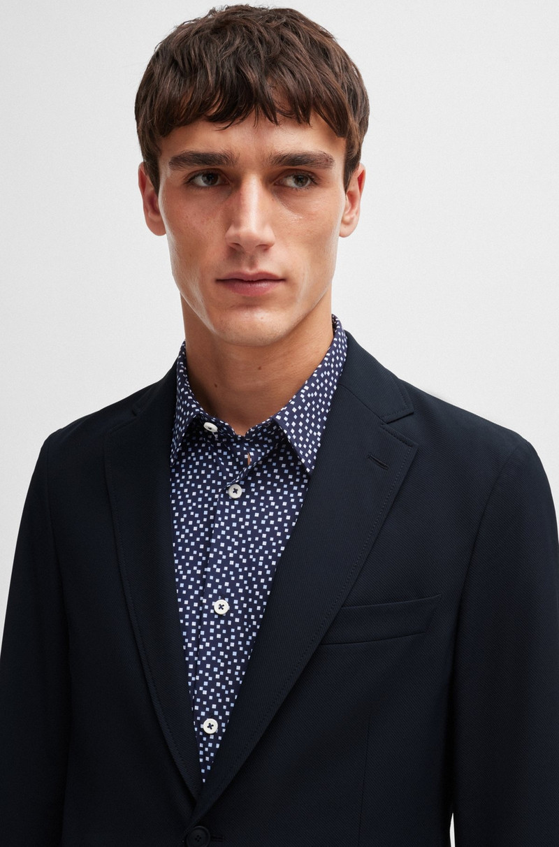 SLIM-FIT JACKET IN WRINKLE-RESISTANT PERFORMANCE-STRETCH FABRIC 5