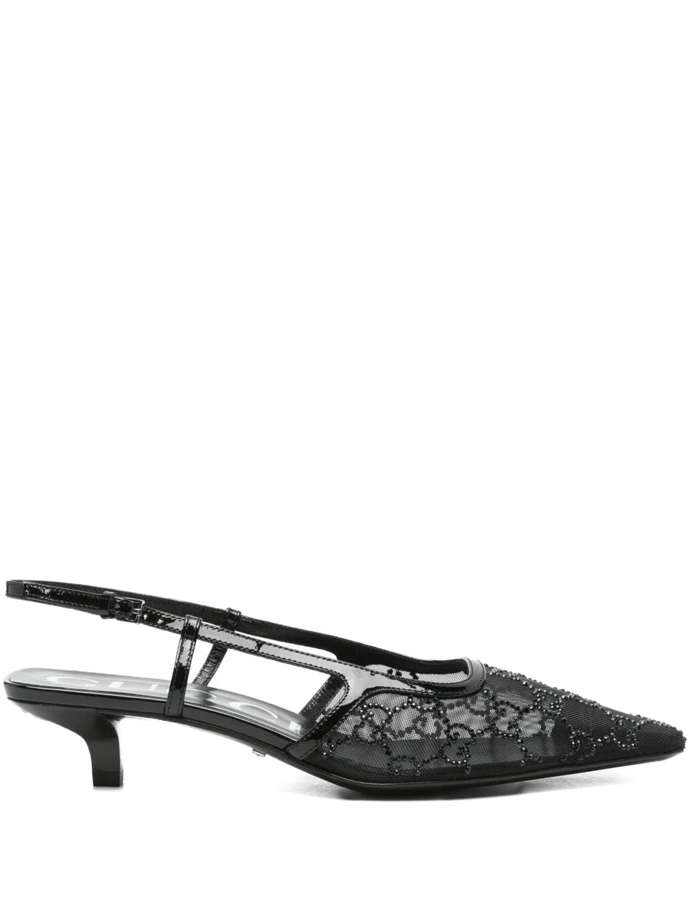 Gucci Women Crystal Embellished Slingback Pumps - 1