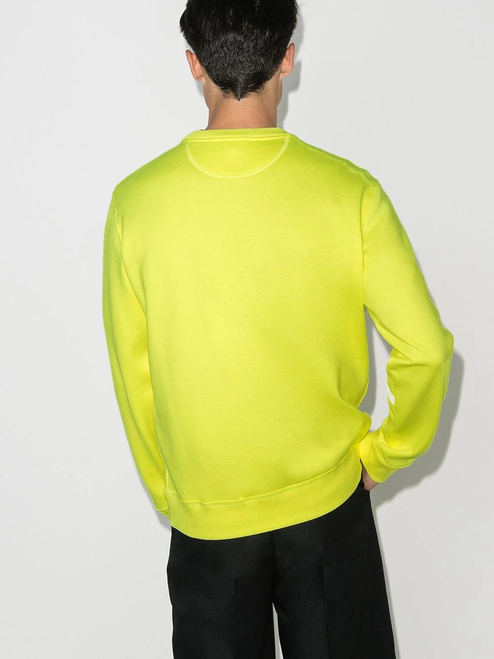 fluoro logo detail sweatshirt - 3