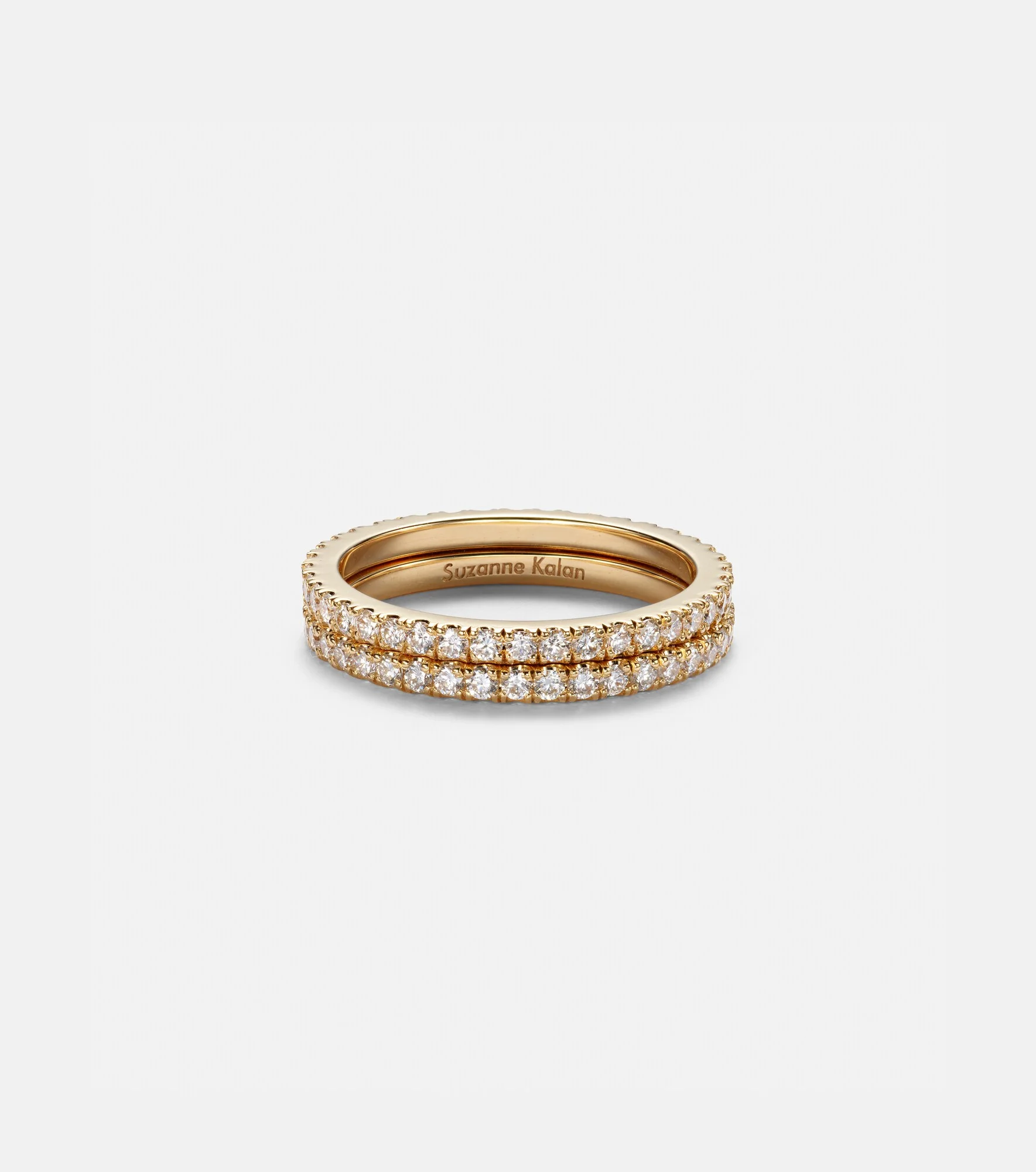 Midi 18kt gold tech ring jackets with diamonds - 1