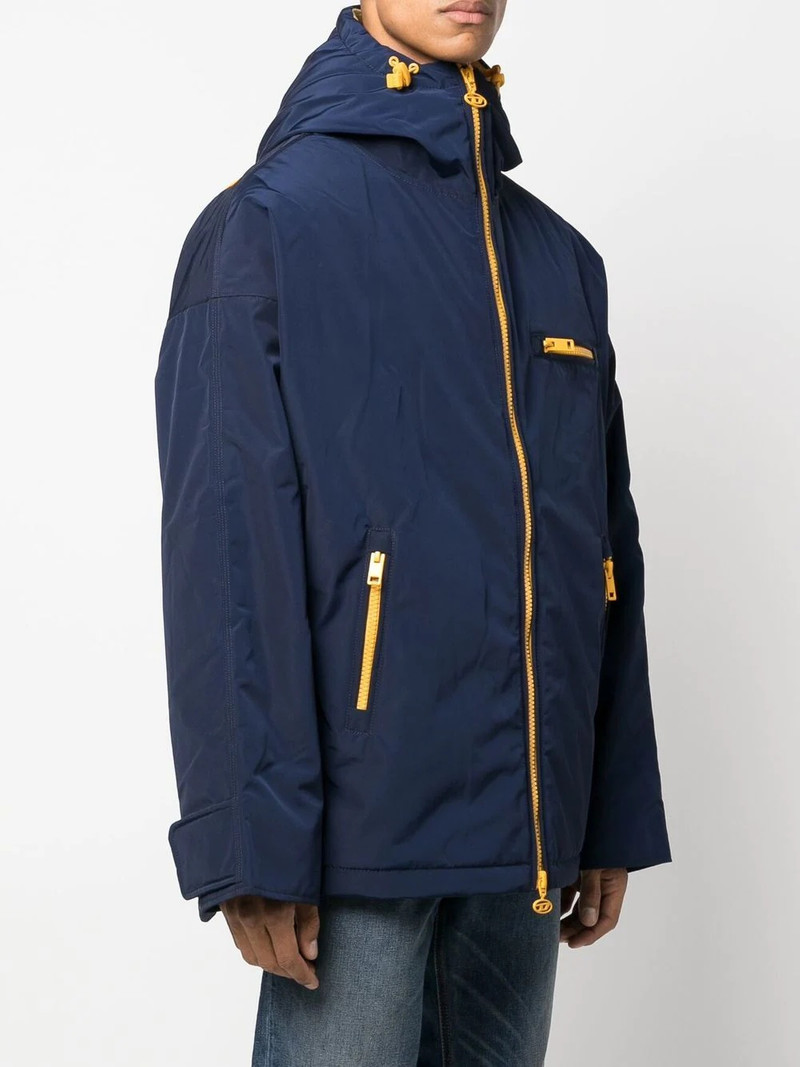 hooded logo-print jacket 4