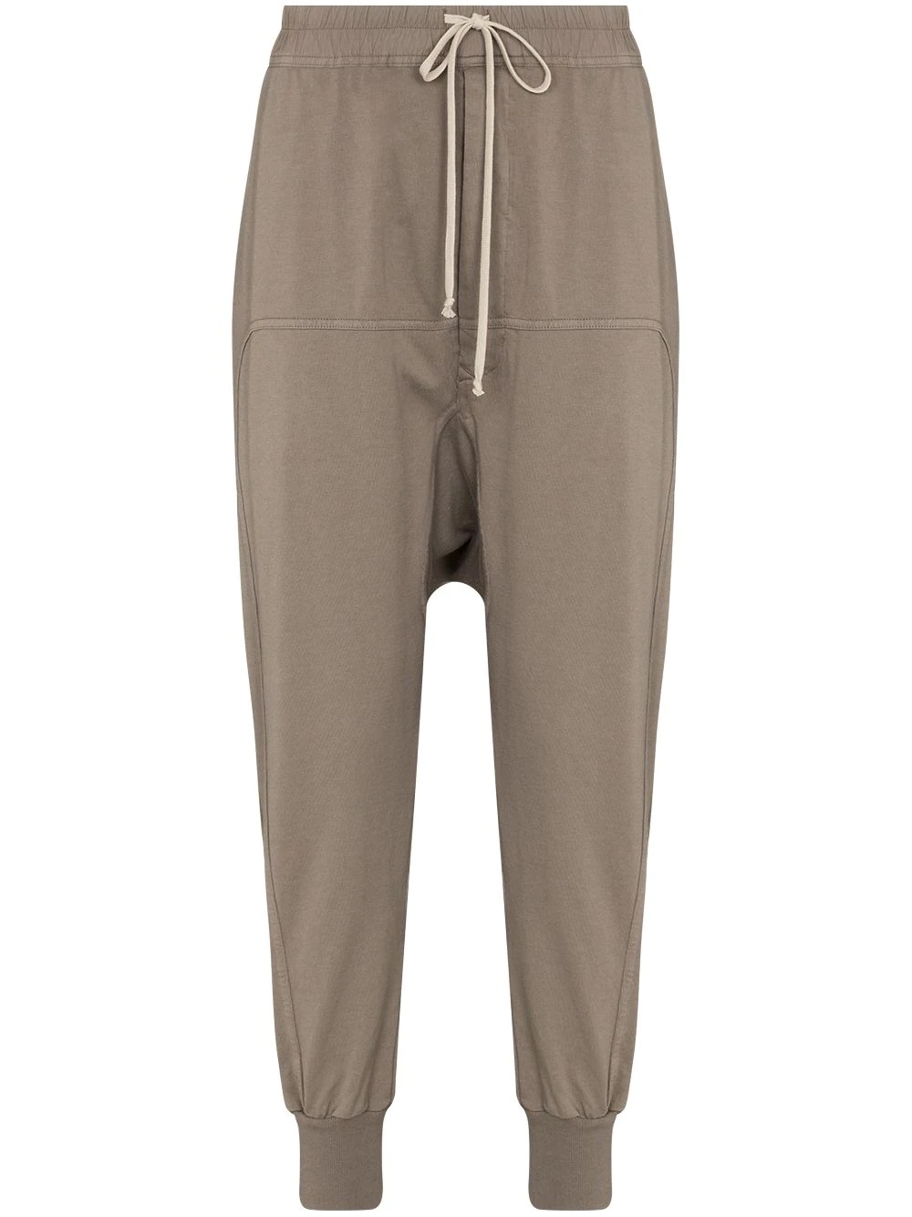 tapered drop-crotch trousers - 1