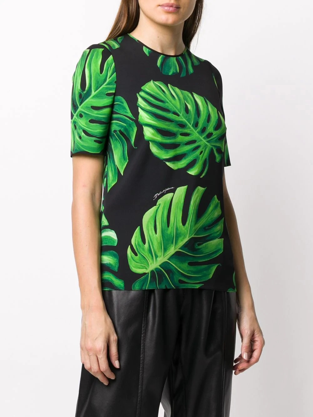 Philodendron print T-shirt - 3